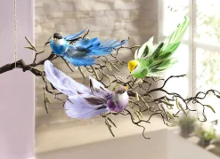 BADER Deko-Vögel, 3er-Set