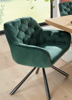 BADER Drehbare Stühle mit bequemer Polsterung, 2er Set