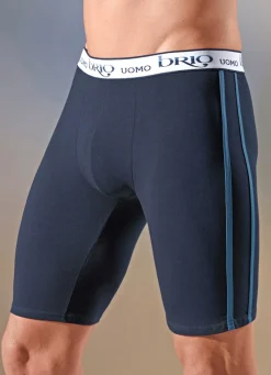 Herren BADER Dreierpack Longpants mit Elastikbund