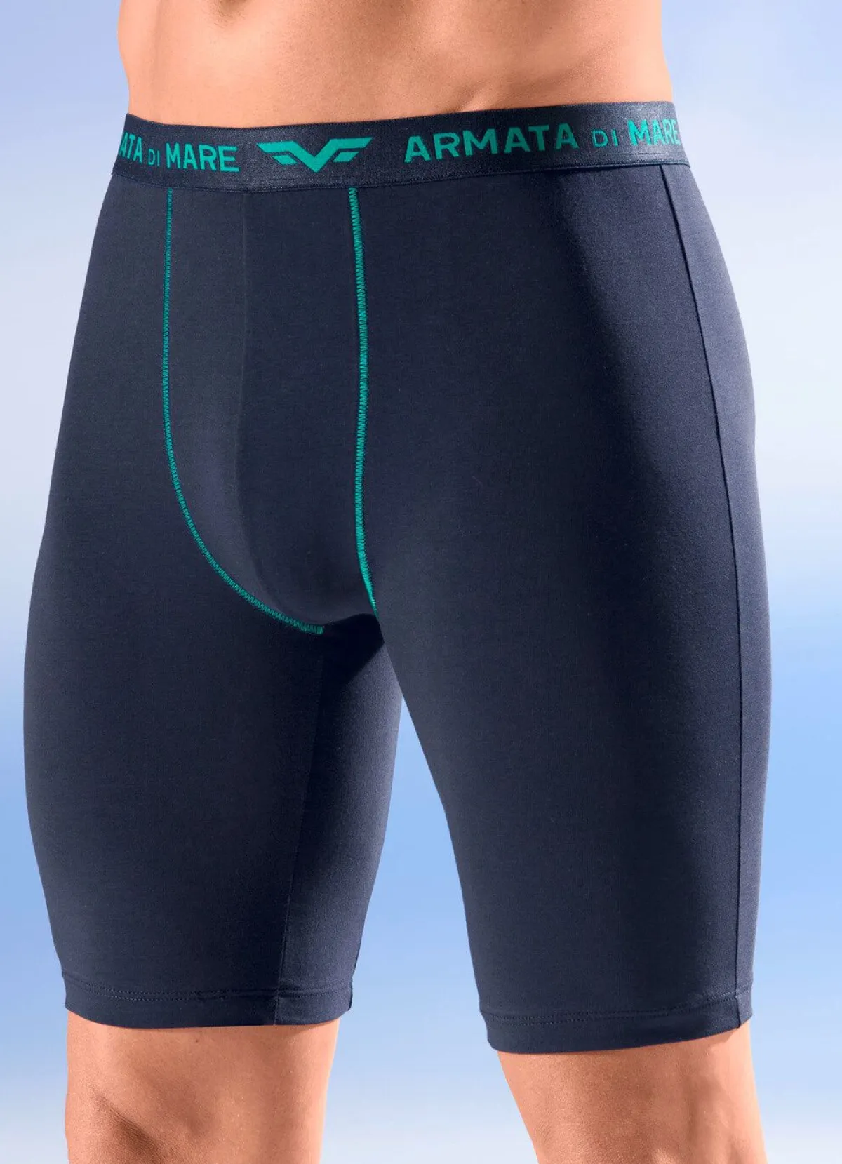 Herren Armata di Mare Dreierpack Longpants mit Elastikbund
