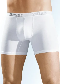 Herren BADER Dreierpack Pants mit Elastikbund, uni