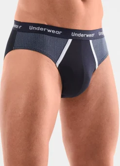 Herren brio Dreierpack Slips mit bedruckten Einsätzen