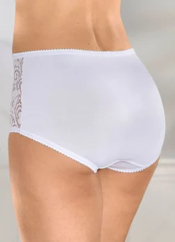 Damen BADER Dreierpack Slips mit Elastikspitze