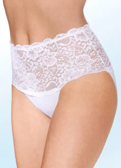 Damen BADER Dreierpack Slips mit Elastikspitze