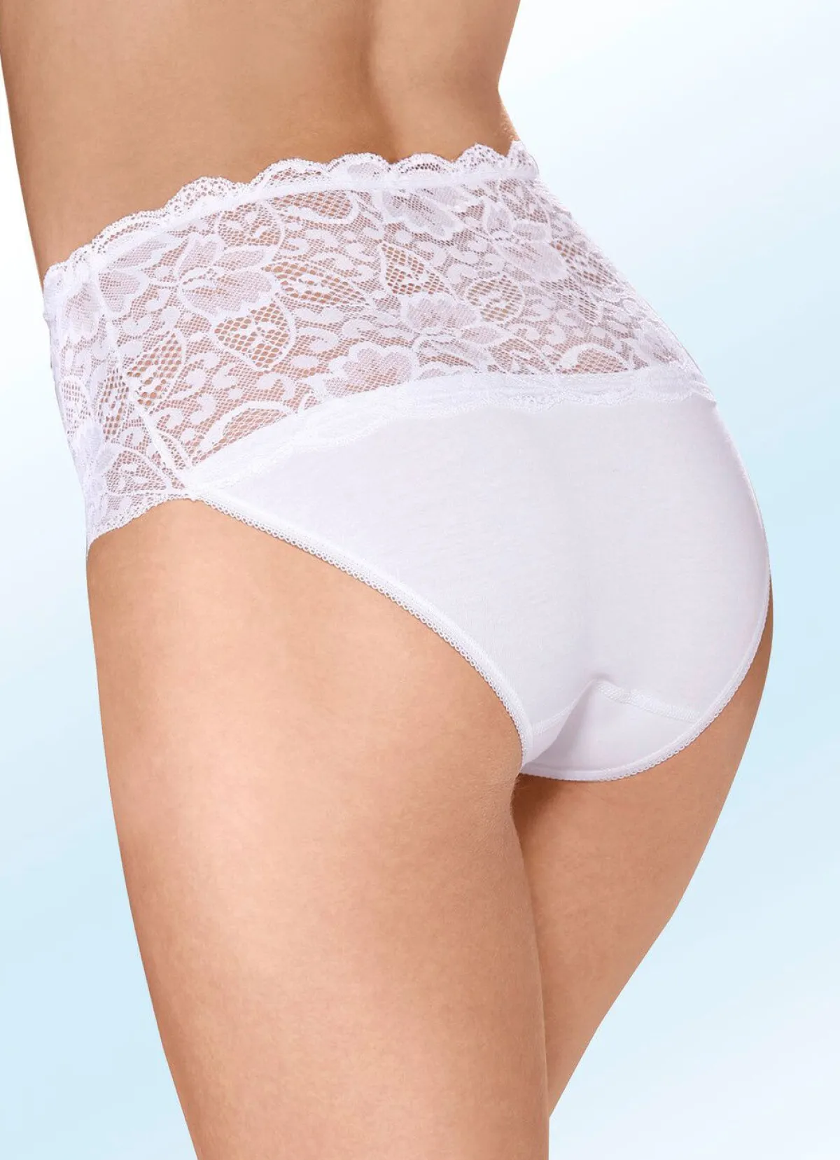 Damen BADER Dreierpack Slips mit Elastikspitze