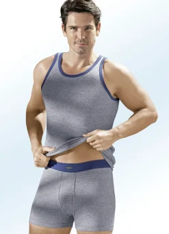 Herren BADER Dreierpack Sportjacken aus Feinripp, uni