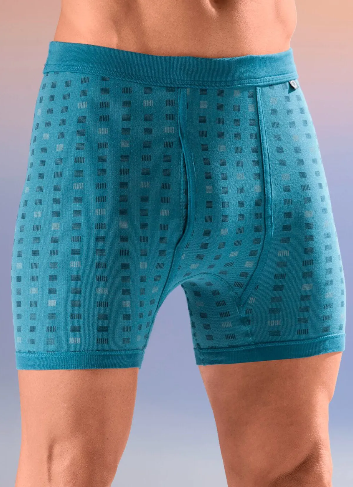 Herren BIO BY PFEILRING Dreierpack Unterhosen mit Alloverdessin