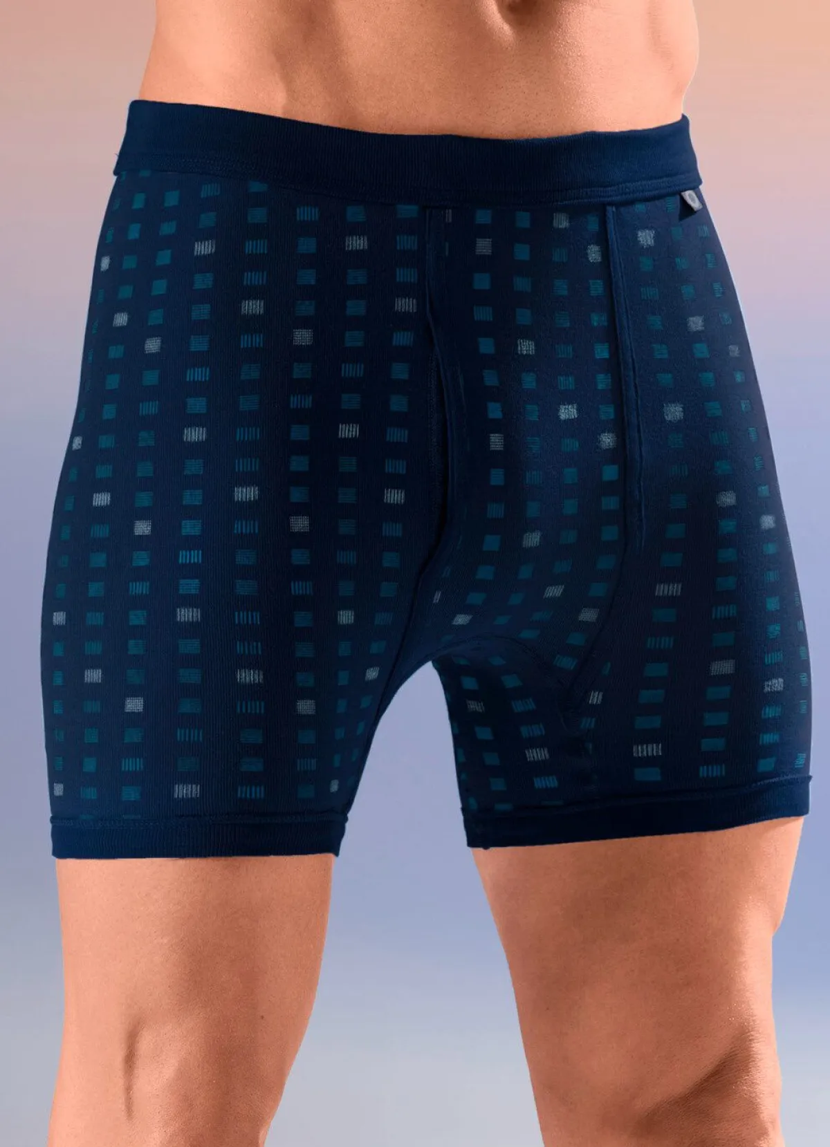 Herren BIO BY PFEILRING Dreierpack Unterhosen mit Alloverdessin
