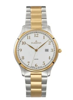 Herren DUGENA -Quartz-Herrenuhr mit Edelstahlbandgehäuse