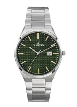 Herren DUGENA -Quartz-Herrenuhr mit Edelstahlbandgehäuse