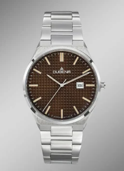 Herren DUGENA -Quartz-Herrenuhr mit Edelstahlbandgehäuse