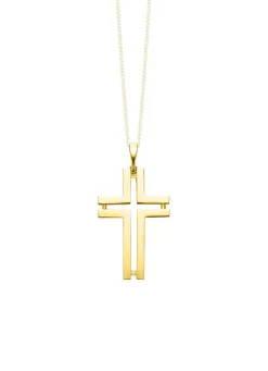 Herren BADER Durchbrochener Kreuz-Anhänger aus Gold