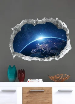 BADER 3D-Wandtattoo Galaxy nachtleuchtend