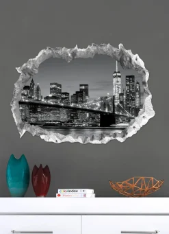 BADER 3D-Wand-Tattoo New York mit beeindruckendem 3D-Effekt