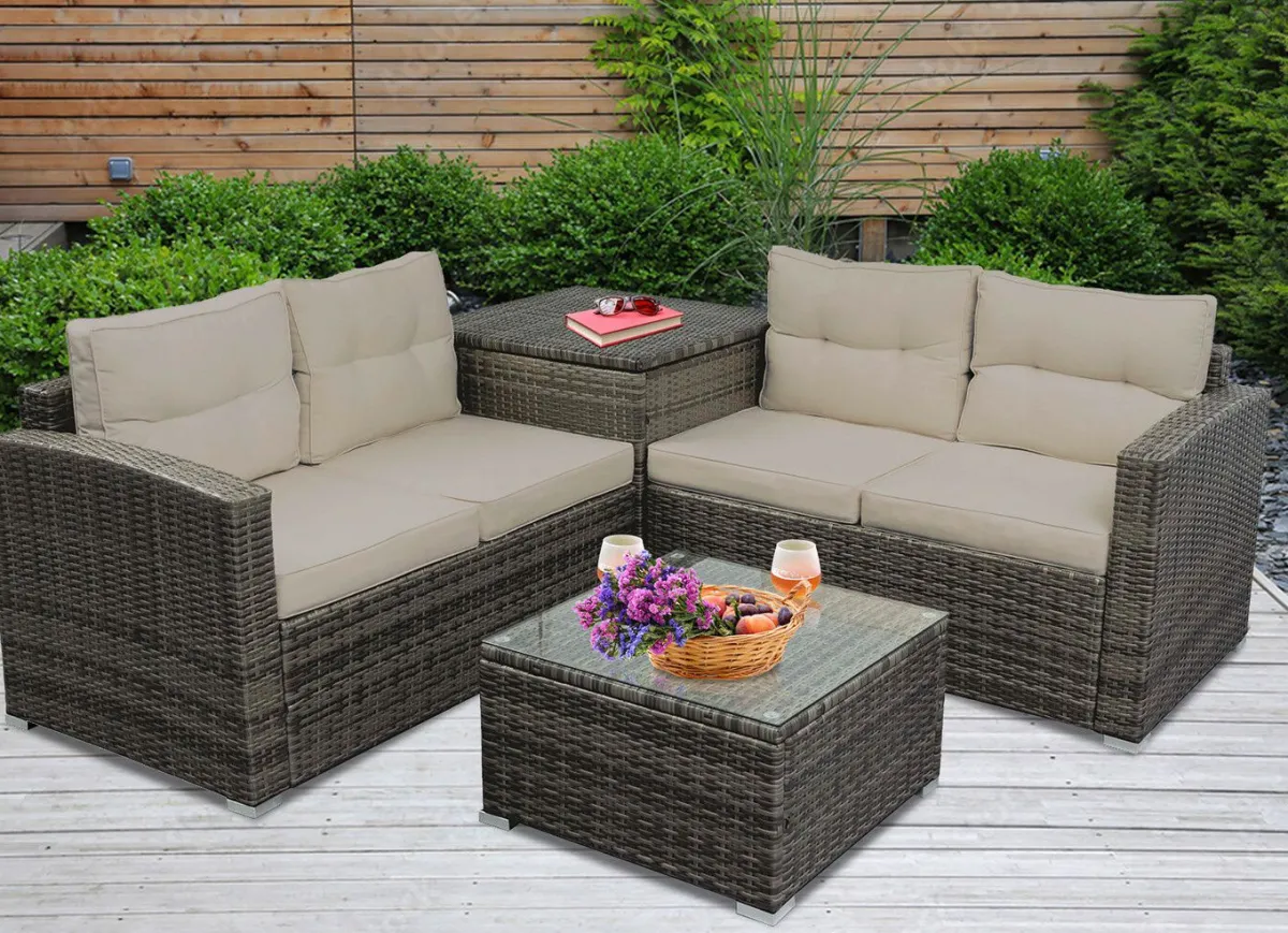 BADER Ecklounge Bonn mit Kissenbox