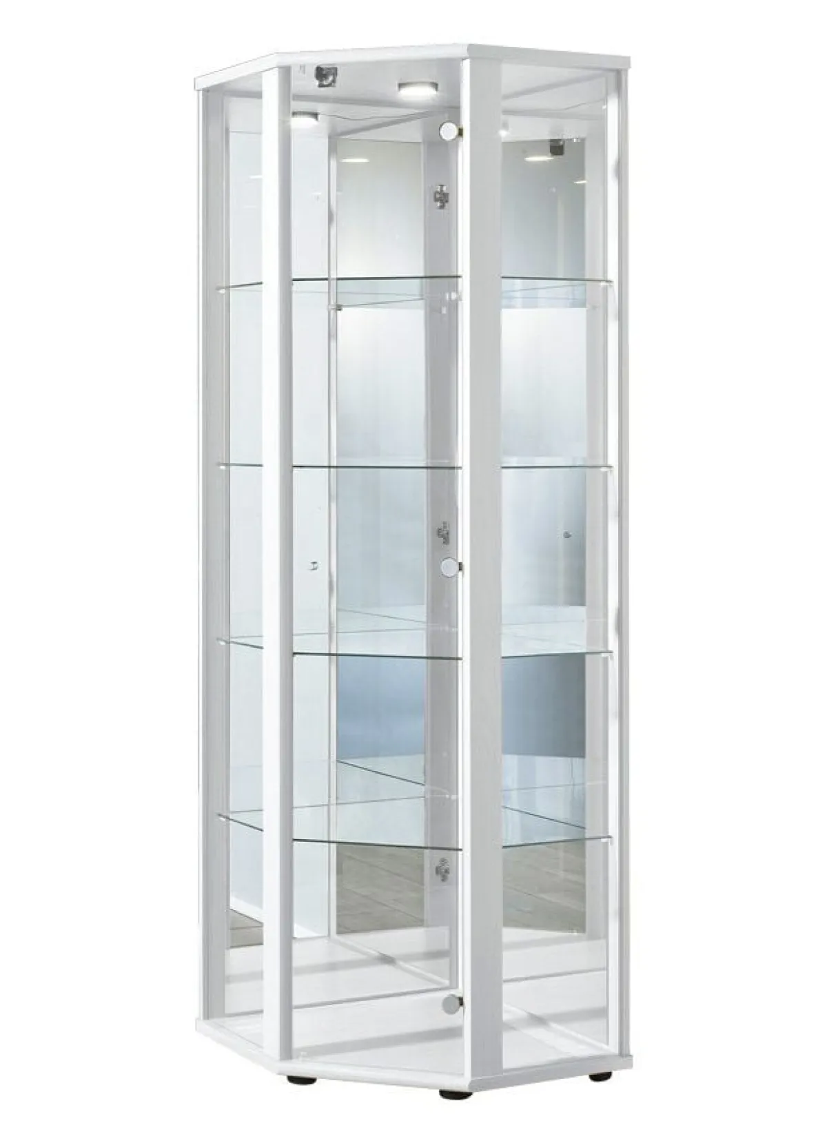 BADER Eck-Vitrine mit LED-Beleuchtung