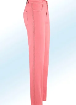 Damen ASCARI Edel-Jeans mit Zierband und Strasssteinen