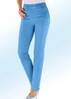 Damen ASCARI Edle Hose mit funkelnden Glitzersteinchen
