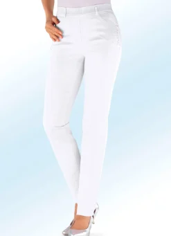 Damen ASCARI Edle Hose mit funkelnden Glitzersteinchen