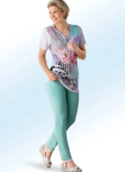 Damen ASCARI Edle Hose mit funkelnden Glitzersteinchen