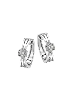 Damen BADER Elegante Creolen mit synth. Zirkonia