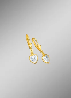 Damen BADER Elegante Herz-Ohrringe
