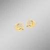 Damen BADER Elegante Knoten-Ohrstecker mit Zirkonia
