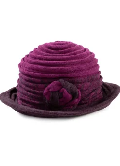 Damen BADER Eleganter Damen-Hut mit dekorativer Blume