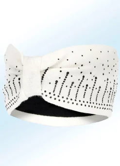 Damen BADER Elegantes Damen-Stirnband, mit Glitzer-Applikationen