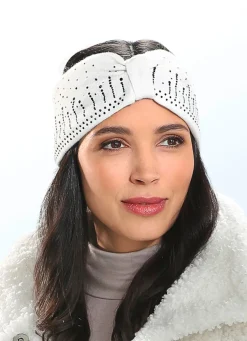 Damen BADER Elegantes Damen-Stirnband, mit Glitzer-Applikationen