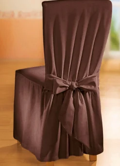 BADER Elegante Stuhlhusse mit Bindebändern