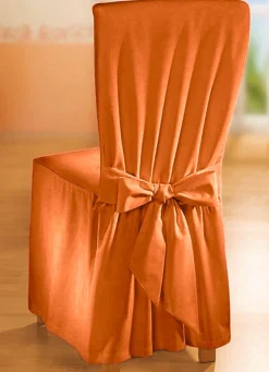 BADER Elegante Stuhlhusse mit Bindebändern