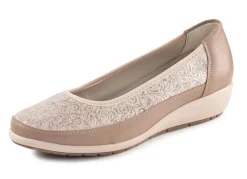 Damen ELENA EDEN , bequeme Damen-Ballerinas, Weite G, mit herausnehmbarem Fußbett