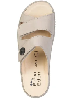 Damen ELENA EDEN , bequeme Damen-Pantoletten, Weite H, mit herausnehmbarem Fußbett