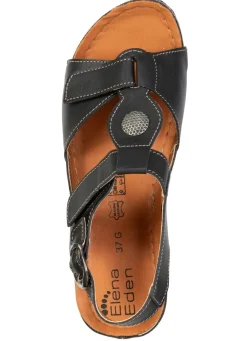 Damen ELENA EDEN , bequeme Damen-Sandalen, Weite G, mit Klettverschluss