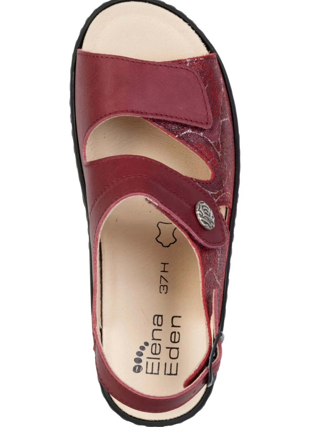 Damen ELENA EDEN , bequeme Damen-Sandalen, Weite H, mit herausnehmbarem Fußbett