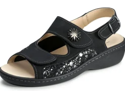 Damen ELENA EDEN , bequeme Damen-Sandalen, Weite H, mit herausnehmbarem Fußbett