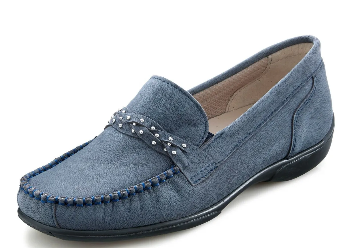 Damen ELENA EDEN , bequeme Damen-Slipper, Weite H, mit herausnehmbarem Fußbett