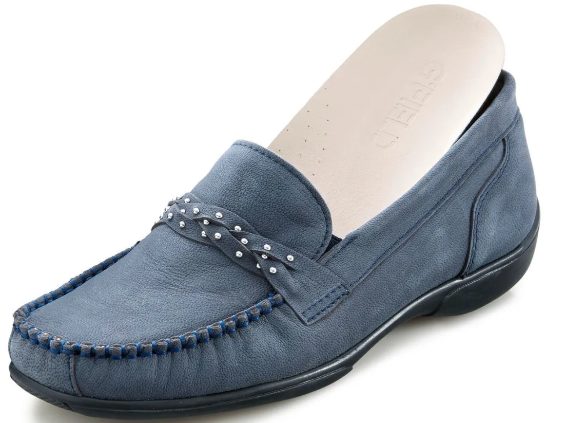 Damen ELENA EDEN , bequeme Damen-Slipper, Weite H, mit herausnehmbarem Fußbett