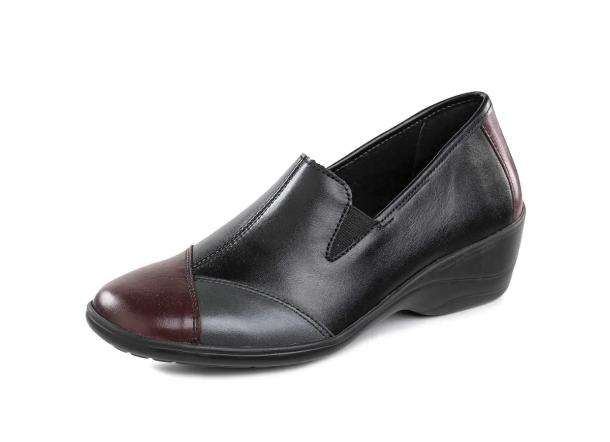 Damen ELENA EDEN , bequeme Damen-Slipper, Weite H, mit herausnehmbarem Fußbett