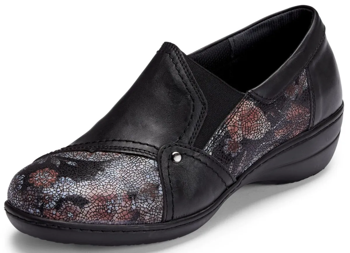 Damen ELENA EDEN , bequeme Damen-Slipper, Weite H, mit herausnehmbarem Fußbett