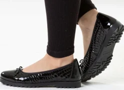 Damen ELENA EDEN , elegante Damen-Ballerinas, Weite G, mit Gummizug