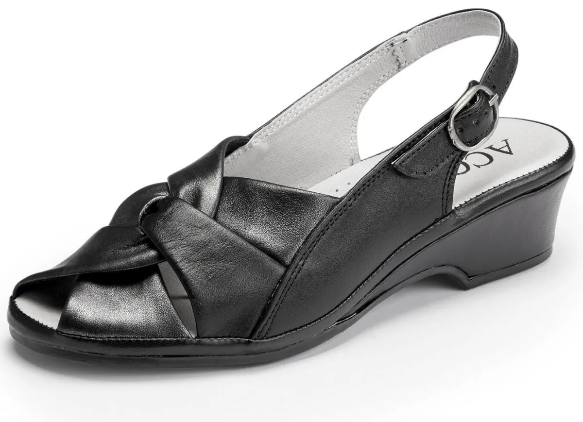 Damen ELENA EDEN , elegante Damen-Sandalen, Weite G, aus Leder