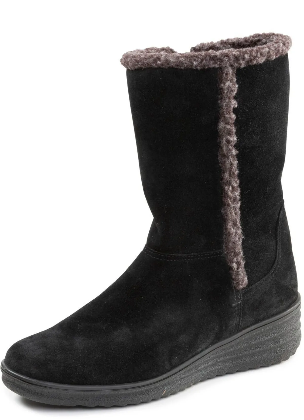 Damen ELENA EDEN , gefütterte Damen-Stiefel, Winterschuhe, Weite H, mit Lammfell