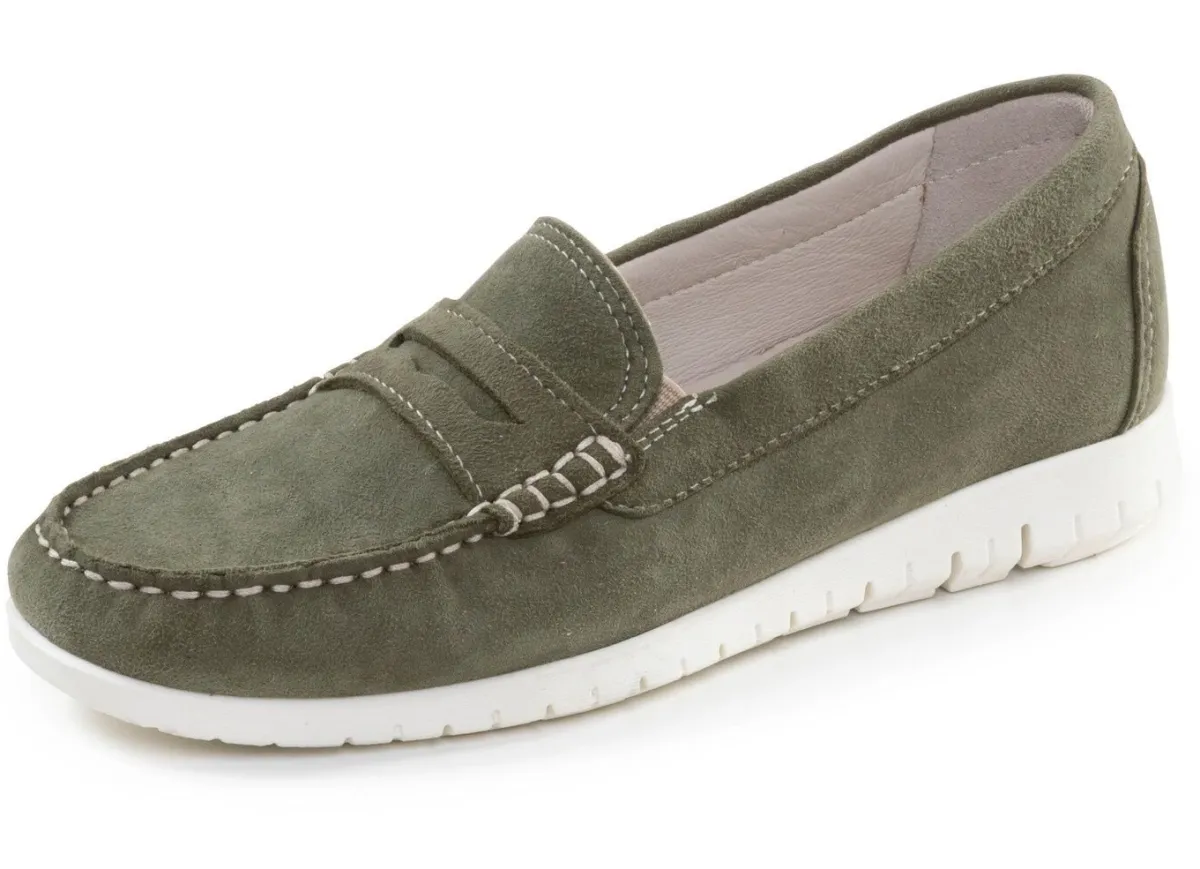 Damen ELENA EDEN , klassische Damen-Slipper, Weite H, mit herausnehmbarem Fußbett