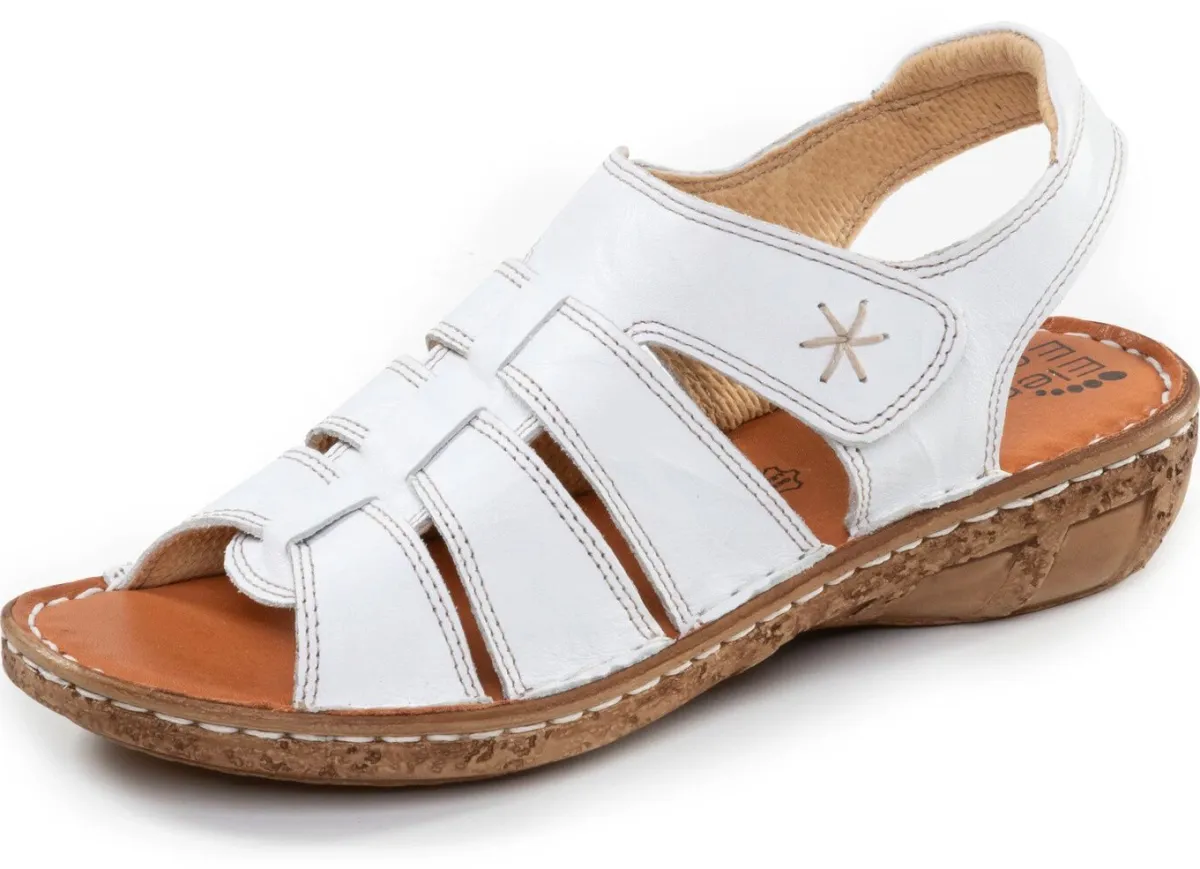 Damen ELENA EDEN , klassische Damen-Sandalen, Weite G, mit Klettverschluss