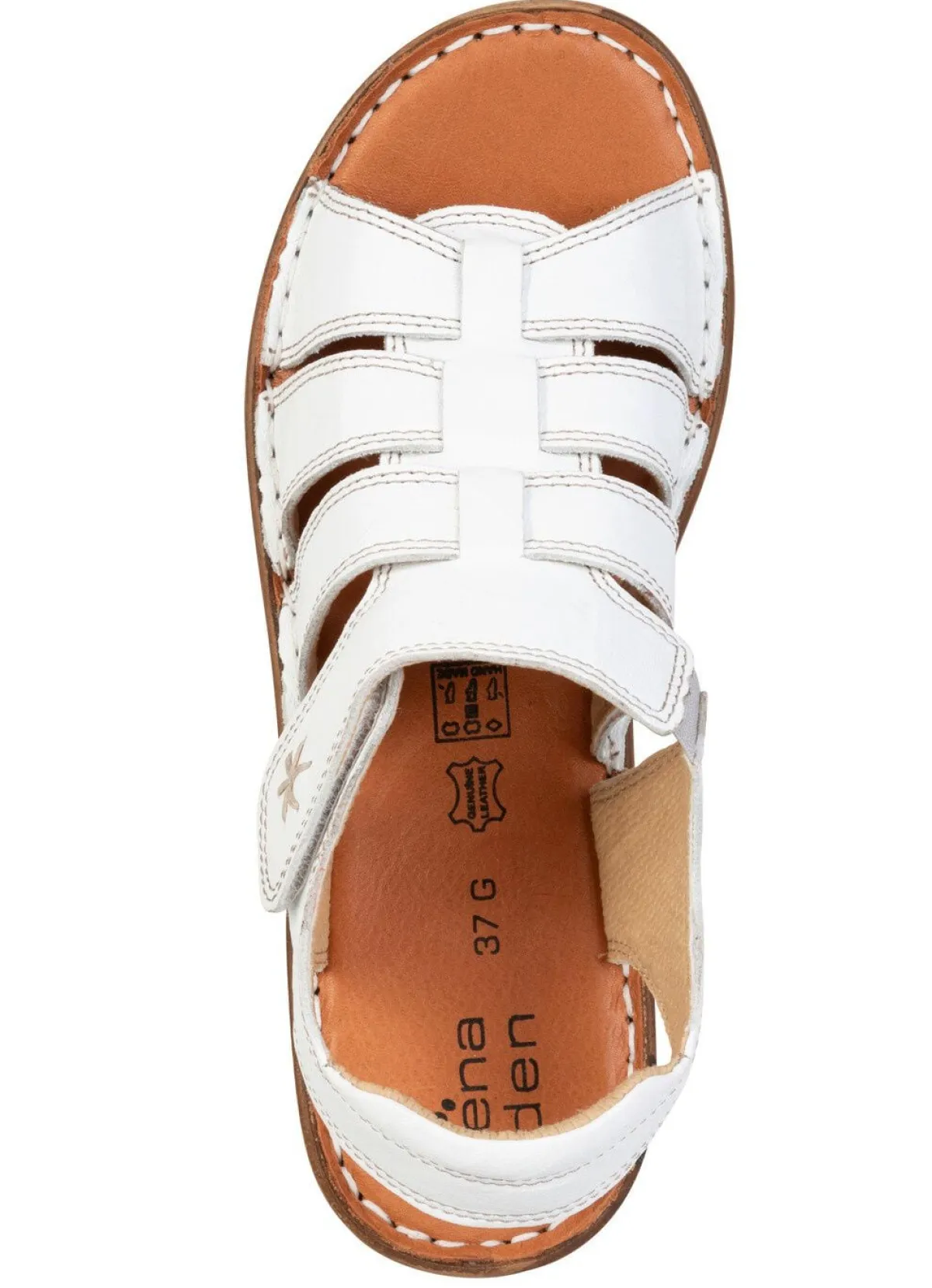 Damen ELENA EDEN , klassische Damen-Sandalen, Weite G, mit Klettverschluss