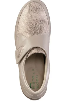 Damen ELENA EDEN Klettschuh aus schimmerndem Nappaleder