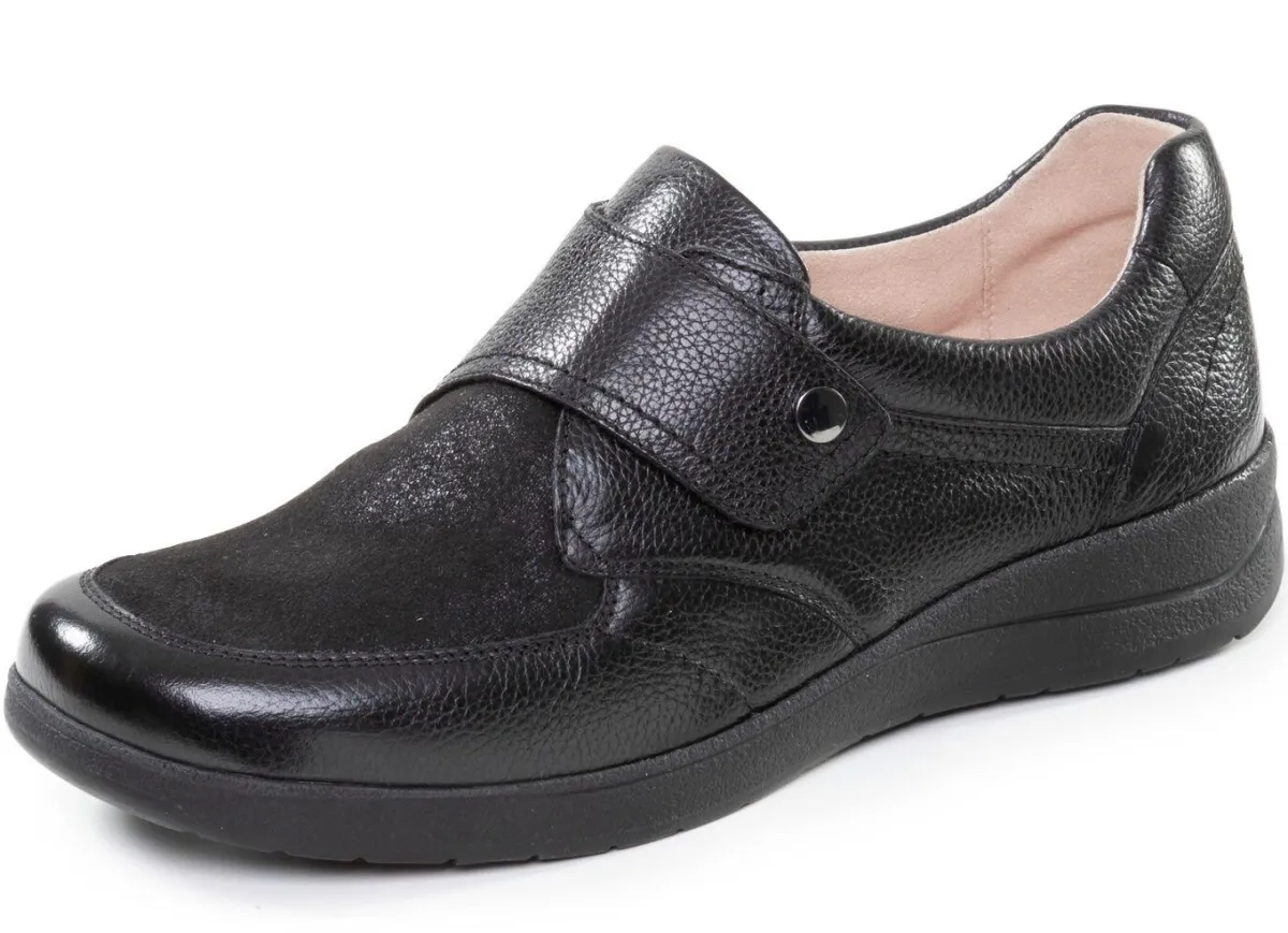 Damen ELENA EDEN , komfortable Damen-Slipper, Weite K, mit herausnehmbarem Fußbett