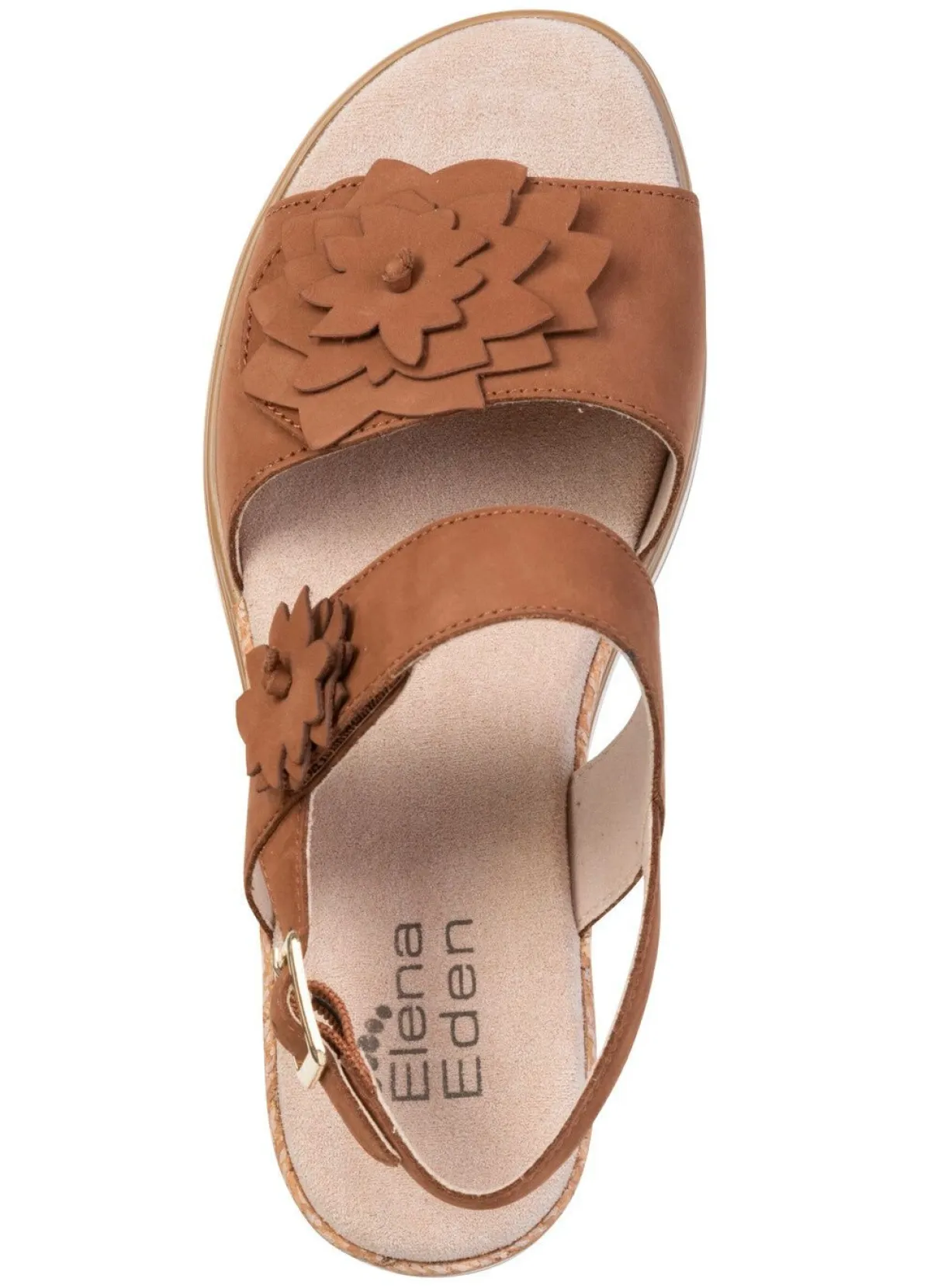 Damen ELENA EDEN , leichte Damen-Sandaletten, Weite G, mit Klettverschluss